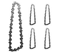 iFutniew 5Pcs 4 Inch 1/4inch Mini Steel Chainsaw Chain Electric Electric Saw Accessory Replacement Electric Chain Saw Chain