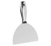 iFutniew 6 Inch -Knife Bucket Scoop One Piece Premium Polished All-Stainless Steel Scraper Tool for Drywall Finishing