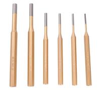 iFutniew 6 Pcs Alloy Steel Steel Round Head Center Punch Chisel Percussion Punch Needle Hand Tools