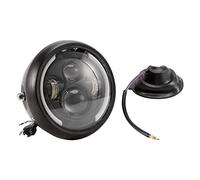 iFutniew 7.5 Inch Universal Round Motorcycle LED Headlights Retro Motorcycle Headlights Black