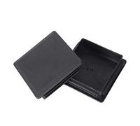 iFutniew 80mm x 80mm Square Plastic Caps Pipe Tube Inserts End Plug 2 Pieces