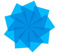 iFutniew 9Pcs Gel Light Filter Color Correction Colored Overlays Film Lighting Gel Filter for Film,Video,Photo,Stage (Blue)
