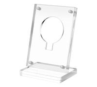iFutniew Acrylic Guitar Pick Display Case Clear Guitar Pick Stand Holder Coin Collectible Guitar Pick Display Easel