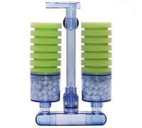 iFutniew Aquarium Filter,Ultra Quiet Aquarium Biochemical Sponge Filter Fish Tank Air Pump Fry Aquarium Fish Tank Water Fall Double Foam Sponge Filters Xy-2882