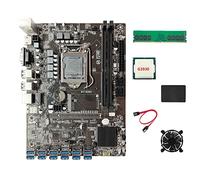 iFutniew B250C BTC Miner Motherboard+G3930 CPU+DDR4 4GB 2666Mhz RAM+128G SSD+Fan+SATA Cable 12XPCIE to USB3.0 Graphics Card Slot