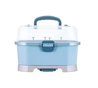 iFutniew Baby Bottle Drying Rack Storage, Nursing Bottle Storage boxOrganizer with Cover,Portable Kitchen Cabinet Organizer