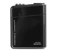 iFutniew Black 4X AA Battery Portable Emergency Power Charger USB For Cell Phone