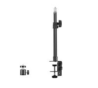 iFutniew C Tripod Clamp Desk Mount Light Stand Black Aluminum Alloy Adjustable Camera Tabletop Bracket Stand