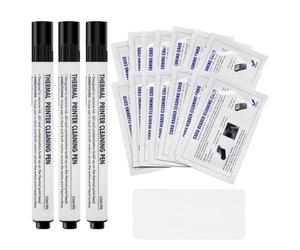 iFutniew Card Printer Cleaning Kit, Credit Card Reader Cleaner, 3 Printer Cleaning Pens and 20 CR80 Cleaning Cards Easy Install Easy to Use
