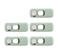 iFutniew Child Safety Lock (5 Pieces) Cabinet Lock-Suitable for Refrigerators, Cabinets, Drawers, Dishwashers (Green)