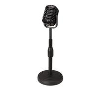 iFutniew Classic Retro Dynamic Vocal Microphone Vintage Mic Universal Stand for Live Performance Karaoke Studio Record Black Easy Install Easy to Use