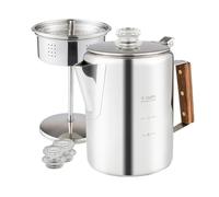 iFutniew Coffee Pot Percolator Coffee Pot Coffee Percolators Stovetop for Camping Stainless Steel Coffee Maker Camping Outdoors 9 Cup