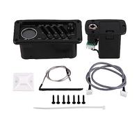 iFutniew EQ-7545T Wood Guitar Pickup with Tuner Tone Control EQ Presence Bass Middle Treble