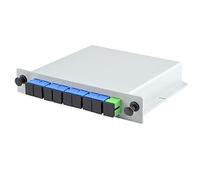 iFutniew Fiber Optic Plc Splitter 1 x 8 Insertion Outdoor Electrical Splitter/Lgx/Cassette Type Sc/Apc