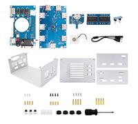iFutniew For Mister FPGA 128MB Motherboard V2.9+USB Hub V2.1 with DIY Metal Case Kit for Terasic DE10-Nano Mister FPGA(Silver)