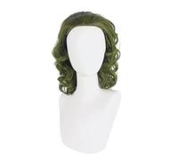 iFutniew Green Wig for Clown Costume Wig Men Short Wavy Wig Joker Fleck Wig Halloween