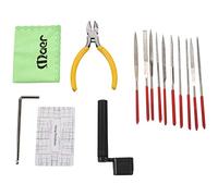 iFutniew Guitar Repair Kit,Set of 14pc Repair & Maintenance Tools With Guitar Needle File/String Action Ruler Gauge/Guitar String winder and cutter/Guitar Wrench