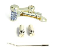 iFutniew Guitar Vibrato Tailpiece Tremolo, Flat Top Body Tremolo Unit Vibrato Bridge for LP SG Electric Guitars Gold