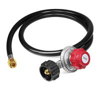 iFutniew High Pressure Propane 0-20 Psi Adjustable Regulator with 4Ft Qcc1/Type1 Hose - Fits for Propane Burner Turkey Fryer Smoker and More Appliances