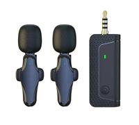 iFutniew K35Pro Wireless Microphone Lavalier Microphone for Camera Cell Phone Recording Video Speaker Headset Easy to Use