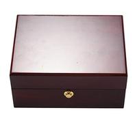 iFutniew Large Size Wood Lacquered Glossy Single Watch Box with PU Leather Cushion