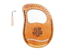 iFutniew Lyre Beginner 16-String Lyre Small Harp Small Portable Small and Easy to Learn Solid Wood Harp Instrument
