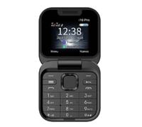 iFutniew Mini Flip Mobile Phone FM Radio Voice Blacklist Speed Dial Vibration 2SIM Card Small Display Foldable Phone Easy to Use (Black)