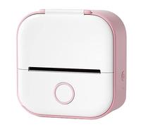 iFutniew Mini Pocket Printer New Upgrade Fast Printing Portable Mini Thermal Printer Easy Carrying (Pink)