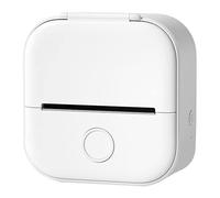 iFutniew Mini Pocket Printer New Upgrade Fast Printing Portable Mini Thermal Printer Wireless Bluetooth Photo Printer Easy Carrying (White)