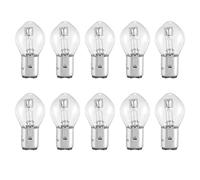 iFutniew Motorcycle Lighting 10X Headlight Bulb 12V 35W B35 BA20D Glass Fit for GY6 ATV Moped Scooter
