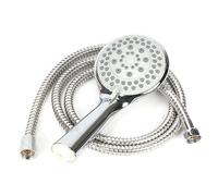 iFutniew Multifunctional Shower Head Handheld Shower Head Water Saving Belt 1.5M Hose Silver