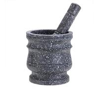 iFutniew Pattern Pestle Set Stone Herb Spice Grinder Solid Grinder Cooking Set