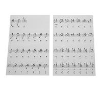 iFutniew Piano Sticker Transparent Piano Keyboard Sticker 54/61/88 Key Electronic Keyboard 88 Key Piano Stave Note Sticker for Piano Keys