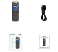 iFutniew Portable Body Camera HD Infrared Night Vision Micro-Type Law Enforcement Recorder Camera with 32G Card Black