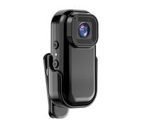 iFutniew Portable Body Camera Sport DV with Screen Video Recording Camera Back Clip Black 1Set