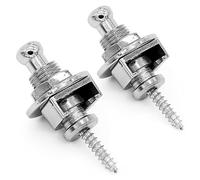 iFutniew Premium Guitar Strap Locks and Buttons Security Quick Release Straplocks Strap Retainer System Nickel (Pack of 2)