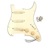 iFutniew Prewired Pickguard Schrauben Set Classical Prewired Loaded SSS Pickguard Alnico V Pickups in 60S for Guitar