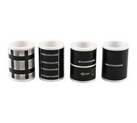 iFutniew Railway Highway Road Tape 4 Rolls 4.8cmx5M Sticker Traffic Road Adhesive Masking Tape Road for Kids DIY Toy Car Play
