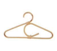 iFutniew Rattan Clothes Hanger Style Kids Garments Organizer Rack Children Hanger Kids Room Decoration Hanger for Clothes