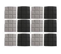 iFutniew SELF-ADHESIVE Sound Proof Foam Panels,12 Pack Acoustic Foam Panels 2 Inchx12 Inchx12 Inch,for Wall,Studio,Home & Office