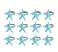 iFutniew Starfish Napkin Rings Set of 12 Ocean Coastals Nautical Wedding Holiday Beach Table Decor