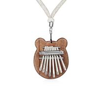 iFutniew Thumb Piano 8 Keys, Mini Bear Shape Finger Piano, Portable, Gift for Kids Adult Beginners Professional