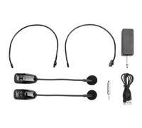 iFutniew U12F Uhf One For Two Wireless Headset Microphone Amplifier Mixer Suitable For Teaching Guides Meeting Lectures