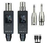 iFutniew UHF Wireless Microphone Converter Transmitter Receiver for Dynamic Microphone Guitar Receiver Wireless Adapter Easy to Use