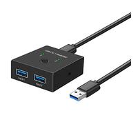 iFutniew USB 3.0 Switch Selector KVM Switch 2 in 1 Out USB Switcher for 2 Computers Share 1 USB Devices Such As Printer Scanner