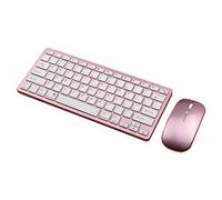 iFutniew Wireless Bluetooth Keyboard Bluetooth Tablet Keyboard Mouse Three Mode Keyboard Rechargeable Keyboard Mouse Support Tablet Laptop Computer Pink