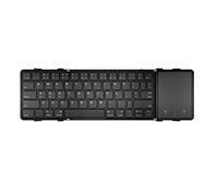 iFutniew Wireless Folding Keyboard with Touchpad Wireless Folding Keyboard for PC Tablet Laptop Black