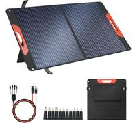 iFvBey 100W Foldable Solar Panel - Charger for Power Stations | Monocrystalline 23.5% High Efficiency QC3.0 USB-A/USB-C Output | IP65 Waterproof | Portable for Camping, RV, Emergency Blackout