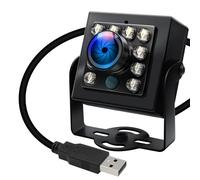 IFWATER 1080P USB Camera 60FPS High Speed IR Cut Day and Night Vision with 170° Fisheye Ultra Wide Lens Plug and Play for Windows Linux Android Mac OS 3D Printer Video Capturing