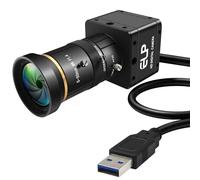 IFWATER 120fps Global Shutter Camera,USB3.0/2.0 High Speed Color Webcam,10X 5-50mm Manual Zoom Lens,1920x1200 Max Resolution,Wide System Support for High Speed Motion Analysis Golf Swing 3D Printer
